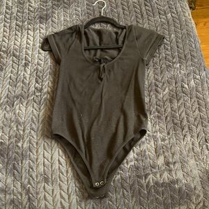 Black bodysuit top